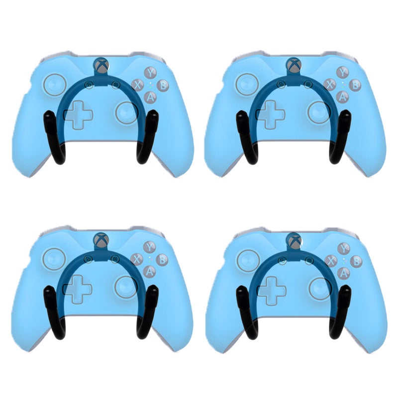 YYST Mini Flexible Wall Mount Holder Rack Organizer Compatible with PS3/PS4/PS5/Xbox 360/Xbox One/S/X/Elite/Series S/Series X Controller, Pro Controller - 4/PK- No Game Controller - Image 1